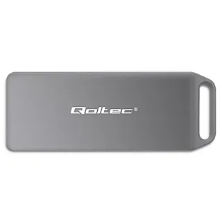 Qoltec Mini obudowa na dysk M.2 SSD | NVMe | PCIe | USB3.1 | Super speed10Gb/s | 2TB | Srebrna