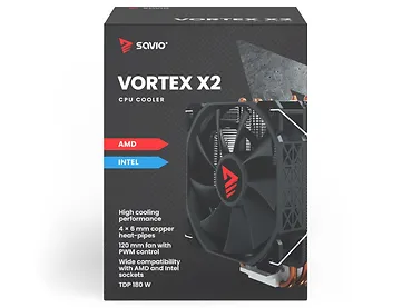 Chłodzenie CPU SAVIO VORTEX X2 ARGB