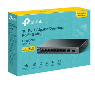 TP-LINK Przełącznik LS1210GP 10xGE PoE+