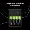 Green Cell Ładowarka VitalCharger + 4x akumulatory AA 2000mAh