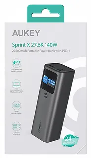 AUKEY Power Bank PB-Y45 Sprint X  | 27600 mAh | 140W | 3xUSB | PD 3.1 | PPS | Smart Digital Display