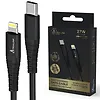 Extralink Kabel USB Typ-C do Lightning Smart Life Braided 27W 2m czarny