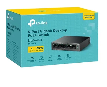 TP-LINK Przełącznik 5xGE PoE+ LS105GP