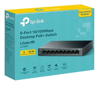 TP-LINK Przełącznik LS109P 9xGE PoE+