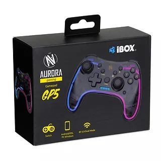 iBOX PAD GP5 Nintendo Switch/OLED/Lite, Android, iOS (bezprzewodowo), Windows (przewodowo)