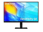 Samsung Monitor 27 cali ViewFinity S80UD IPS 3840x2160 UHD 16:9 1xHDMI 1xDP 1xUSB-C 90W 3xUSB 3.0 LAN KVM 5ms PinP/PbyP 60Hz HAS+PIV płaski 3YOn-Site