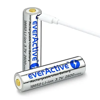 everActive Akumulator 18650 3,7V Li-ion 2600 mAh micro USB