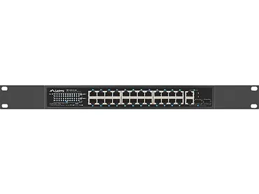 Lanberg Przełącznik 24X 100MB POE+ /2x COMBO 250W RSFE-24P-2C-250