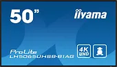 IIYAMA Monitor 50 cali LH5065UHSB-B1 AG, 24/7, VA, ANDROID 11, 4K, 800cd, iiSignage2, SDM, 2x HDMI, DP, 2x USB,2x 10W, RJ45, WiFi, 4/32GB, PION/POZIOM, 400x400(vesa)