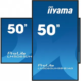 IIYAMA Monitor 50 cali LH5065UHSB-B1 AG, 24/7, VA, ANDROID 11, 4K, 800cd, iiSignage2, SDM, 2x HDMI, DP, 2x USB,2x 10W, RJ45, WiFi, 4/32GB, PION/POZIOM, 400x400(vesa)