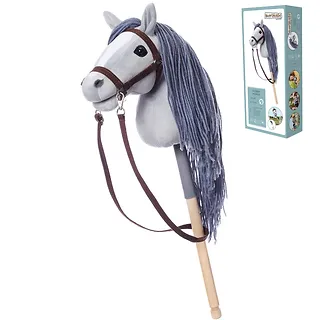 Tootiny Koń na kiju HOPPIHORSE Hobby Horse A4 szary