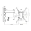 Maclean Uchwyt do TV/Monitora 23-43 cale 30kg MC-418