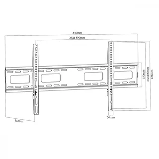 Maclean Uchwyt do TV 43-120'' 120kg MC-420 VESA800x400