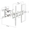 Maclean Uchwyt do TV 43-100'' 80kg MC-423