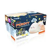 Lampka Nocna Silikonowa Wielokolorowa z Pilotem LED Pokky Clever Dino Media-Tech MT227