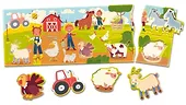 Lisciani Układanka Carotina Baby Puzzle panorama - Farma