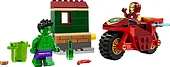 LEGO Klocki Marvel Super Heroes 76287 Iron Man z motocyklem i Hulk