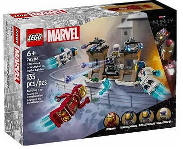 LEGO Klocki Marvel Super Heroes 76288 Iron Man i Iron Legion kontra żołnierz Hydry