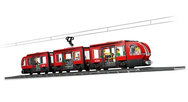 LEGO Klocki City 60423 Tramwaj miejski ze stacją