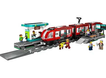 LEGO Klocki City 60423 Tramwaj miejski ze stacją