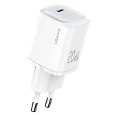 USAMS Ładowarka sieciowa 20W GaN USB-C Fast Charging CC248 Biała