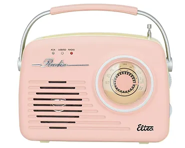 Eltra Radio LUIZA RETRO SP-11 MP3 USB SD Różowe