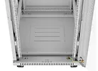 Lanberg Szafa stojąca rack 19'' 22U 600x800 szara drzwi szklane LCD flack pack