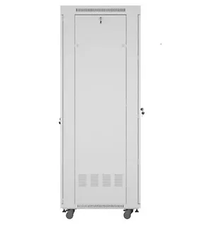 Lanberg Szafa stojąca rack 19'' 42U 600x800 szara drzwi szklane flack pack