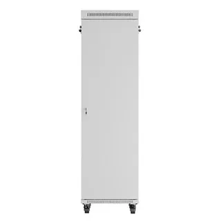 Lanberg Szafa stojąca rack 19'' 42U 600x800 szara drzwi szklane flack pack