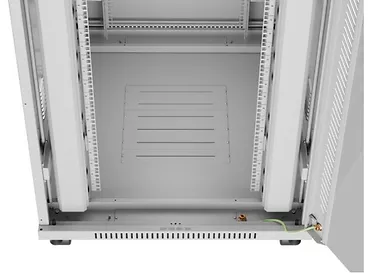 Lanberg Szafa stojąca rack 19'' 42U 800x1000 szara drzwi szkalne flat pack