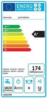 Electrolux  ESF2400OW  Zmywarka kompaktowa