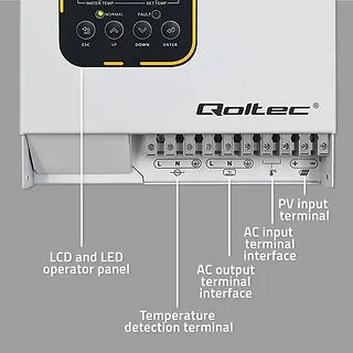 Qoltec Inwerter Przetwornica solarna do grzania wody ECO Solar Boost |  MPPT | BYPASS | LCD | 4kW