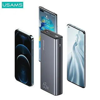 USAMS Powerbank 30000mAh 65W PB59 2xUSB+USB-C Fast Charge + kabel USB-CUSB-C