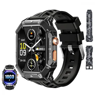 OUKITEL Smartwatch BT80 2.13" 1000 mAh czarny