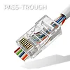 Qoltec Wtyk przelotowy złącze RJ45 | CAT5e | UTP | Pass Throuh |        Pozłacane styki | 100 sztuk