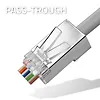 Qoltec Wtyk przelotowy złącze RJ45 | CAT5e | FTP | Pass Through |       Pozłacane styki | 100 sztuk