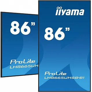 IIYAMA Monitor 86 cali LH8665UHSB-B1, 24/7, IPS, ANDROID 11, 4K, 800cd, iiSignage2, SDM, 2x HDMI, DP, 2x USB,2x 10W, RJ45, WiFi, 4/32GB, PION/POZIOM, 400x400