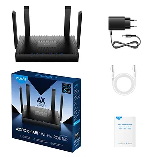 Cudy Router WR3000S Mesh Gigabit WiFi AX3000