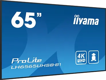 *IIYAMA 65'LH6565UHSB-B1, 24/7,IPS,ANDROID.11,4K,800cd, iiSignage2, SDM, 2x HDMI, DP, 2x USB,2x 10W, RJ45, WiFi, 4/32GB, PION/POZIOM, 400x400(vesa)