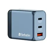 Verbatim Ładowarka GNC-65 32201 GaN 65W, 2xUSB-C 1xUSB-A, UE / UK