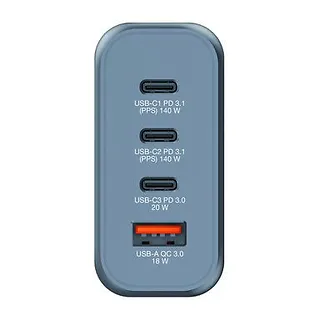 Verbatim Ładowarka GNC-140 32203 GaN 140W, PD 3.1, QC 3.0  3x USB-C, 1x USB-A, UE / UK