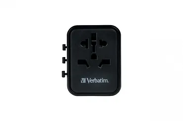 Verbatim Adapter podróżny UTA-02 49544 180 krajów, ładowarka 20 W, QC 3.0. 1x USB-C, 1x USB-A