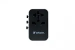 Verbatim Ładowarka i adapter podróżny UTA-04 49546  PD 61W, QC 3.0, 2x USB-C, 3x USB-A