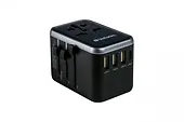 Verbatim Ładowarka i adapter podróżny UTA-04 49546  PD 61W, QC 3.0, 2x USB-C, 3x USB-A