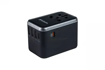 Verbatim Ładowarka i adapter podróżny UTA-04 49546  PD 61W, QC 3.0, 2x USB-C, 3x USB-A