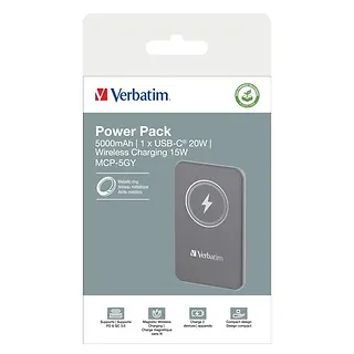 Verbatim Power Bank Charge n GO 32244 5000mAh PD 20W QC 3.0