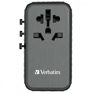 Verbatim Adapter podróżny UTA-06 32121 ładowarka  GaN  PD 100W, QC 4+,  2x USB-C, 2x USB-A, 180 krajów