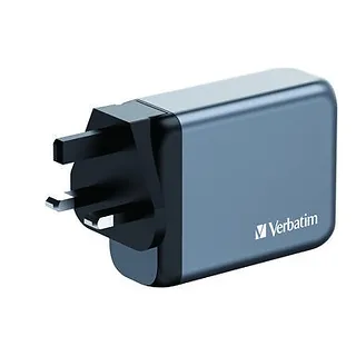 Verbatim Ładowarka GNC-100 32202 GaN 100W, 3xUSB-C,1x USB-A, QC 3.0,       PD 3.0  UE / UK