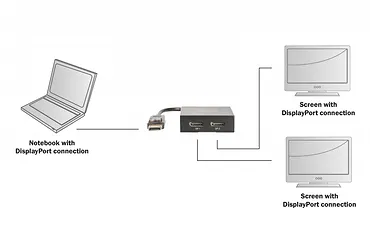 Digitus *Splitter DP 2-porty DS-45404