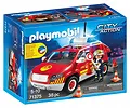 Playmobil Zestaw figurek City Action 71375 Samochód komendanta straży pożarnej